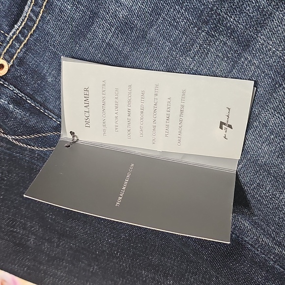 7 For All Mankind Dojo Flare Jeans Size 26 New - Picture 6 of 8